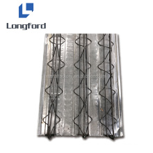 Materiales de construcción Cubierias de cubierta de piso de acero de acero corrugado galvanizado Dubing de losa de piso de truss para la construcción de altura